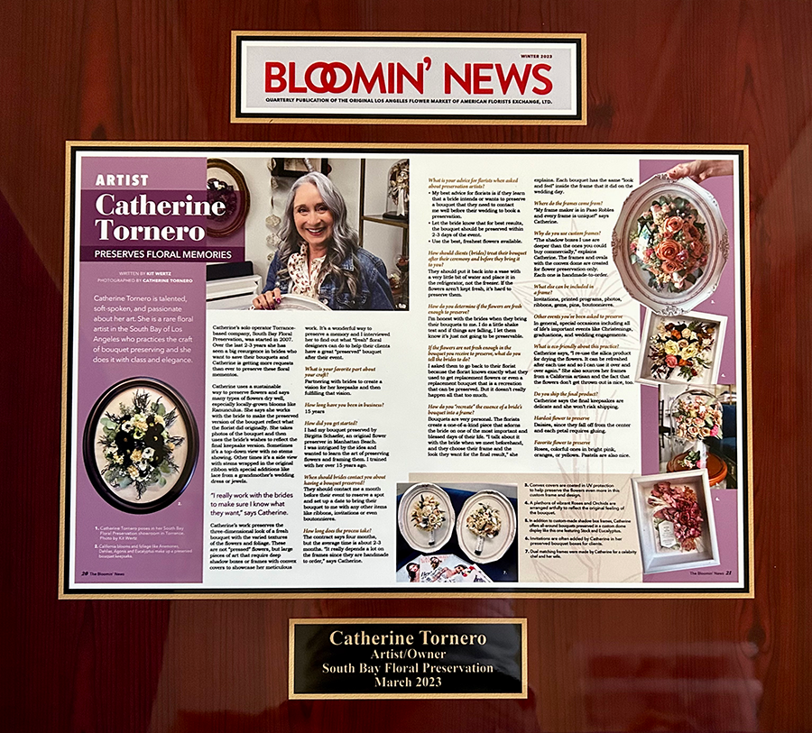 Blooming News Catherine Tornero Article